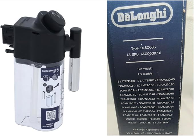 Delonghi Espresso Magnifica - Wadah Pembuat Kopi DeLonghi Milk Carafe