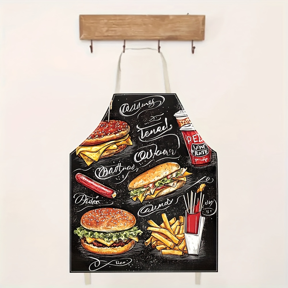 1 Buah Celemek Grafiti Burger  - Home Cooking Fast Foods ulasan dan harga