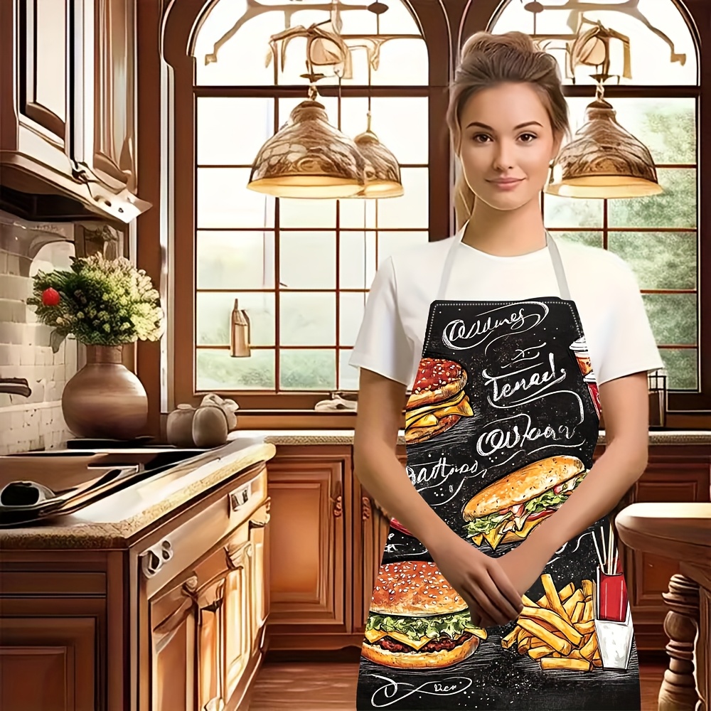 1 Buah Celemek Grafiti Burger  - Home Cooking Fast Foods ulasan dan harga