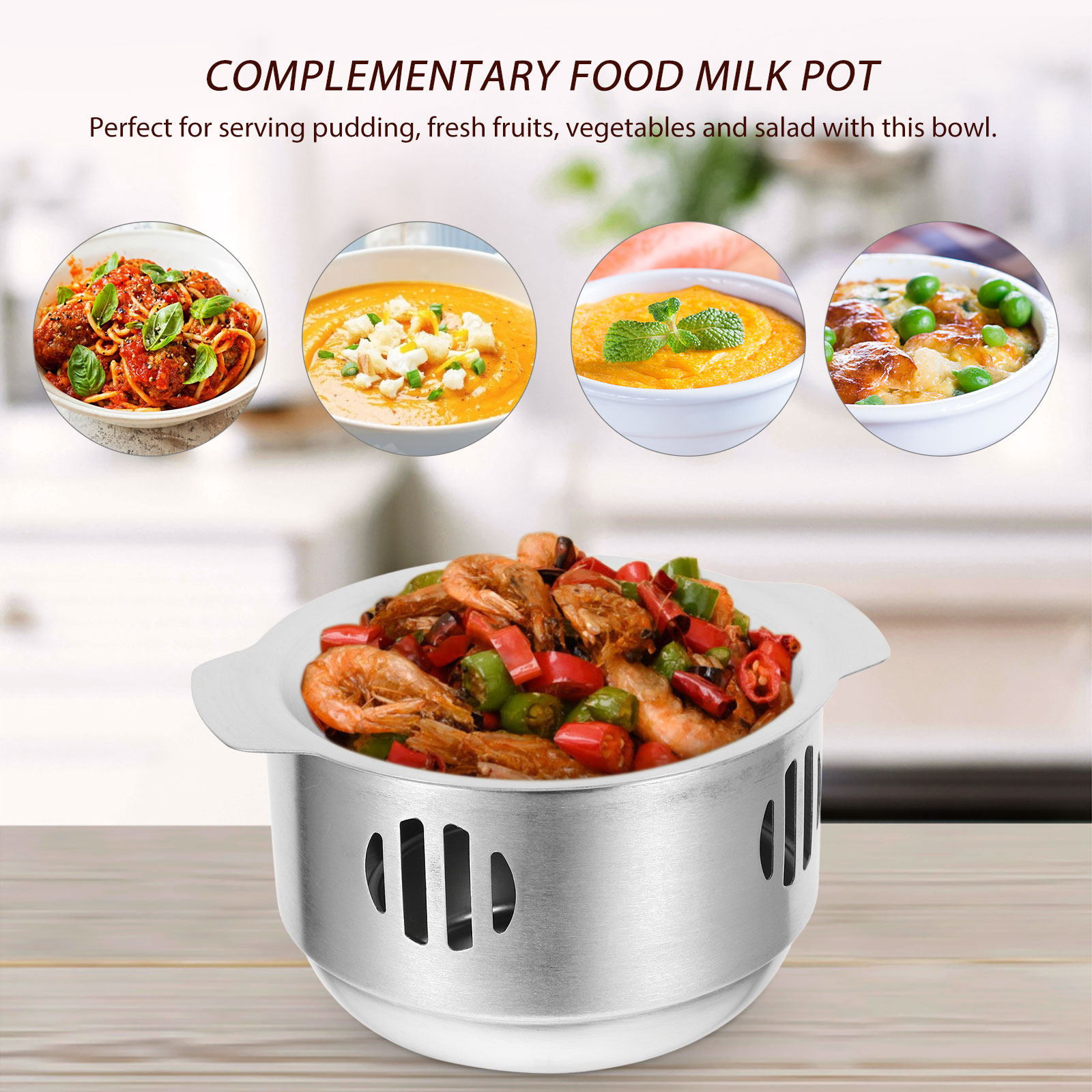 1Set Panci Pemanas Makanan den - Home Cooking Fast Foods ulasan dan harga