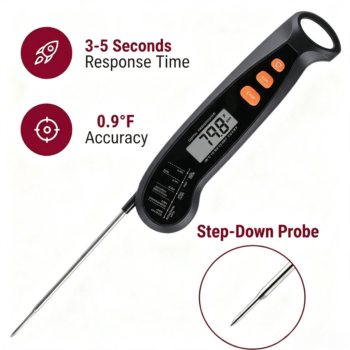 Termometer Makanan Digital unt - Home Cooking Fast Foods ulasan dan harga